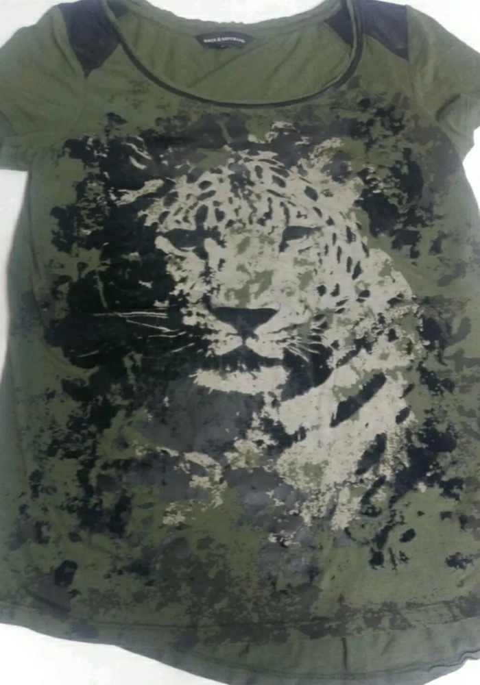 Rock & republic womens size small cheetah graphic